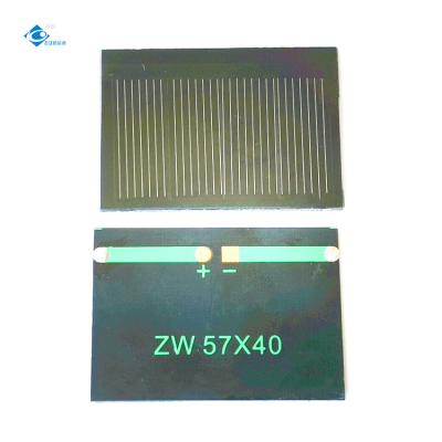 China ZW-5740 Mono Crystalline Solar Panel 0.3W Semi-Flexible PET Solar Panel Charger 4Volt 0.6A for sale