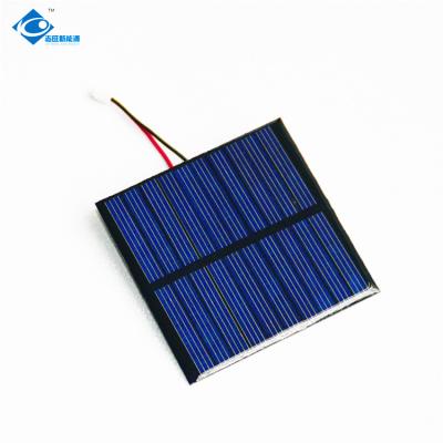 China Mini Semi-filexable Solar Charger ZW-6565 High Efficiency Poly Epoxy Resin Solar Panel 5V 0.58W for sale