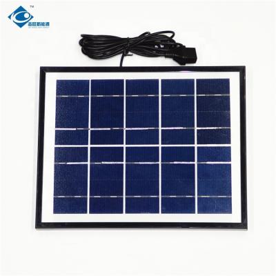 China ZW-5W-5V Solar Photovoltaic Panel 5V Solar Photovoltaic Panel Charger 5W Mini Portable Solar Panel for sale