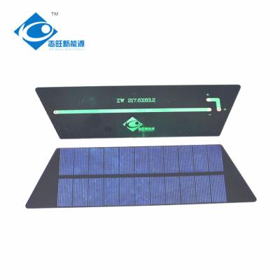 China ZW-217632 Mono Thin Film Transparent Solar Panels 5.5V 1.6W Mini Portable Solar Panel Charger for sale