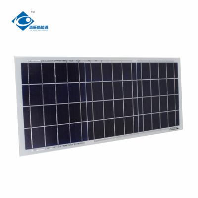China New Arrival 15W Customizable Glass Solar Panels ZW-15W-6V Glass Laminated Solar Panels Charger 6V for sale