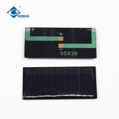 China 0.3W 5.5V cheap polycrystalline solar panels for solar dancing toys ZW-5526 for sale