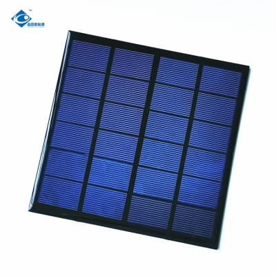China Customizable High Efficiency 3W Durable Mini Solar Panel 6V Epoxy Adhesive Solar Panel ZW-145145-6V for sale