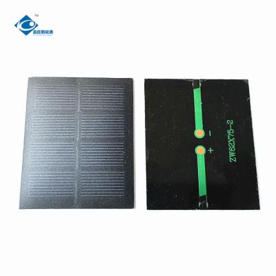 China 2V Waterproof Semi-Flexible Panel Solar 0.5W Mono Hunting Camera Solar Panel Charger ZW-6275 for sale