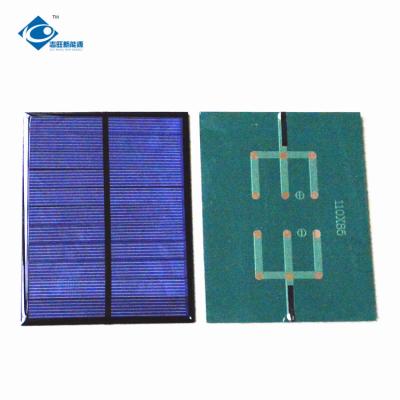 China 5.5V Mini Portable Solar Panel Charger1.3W Customizable Solar Panel ZW-11085 Epoxy Resin Solar Panel for sale