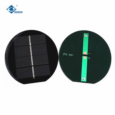 China 2V Roundness Epoxy Resin Solar Panel 0.56W Customized Solar Panel Battery Charger ZW-Dia891 for sale