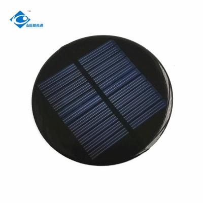 中国 0.5W太陽電池パネル5.5Vのエポキシ樹脂太陽電池パネルZW-R80の太陽電池パネルシステムΦ80X2.5mm 販売のため