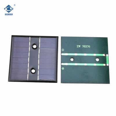 China 8V Mini Epoxy Solar Panel ZW-7676-8V Customized Solar Panel Charger 0.6W Poly Crystalline Solar Panel for sale