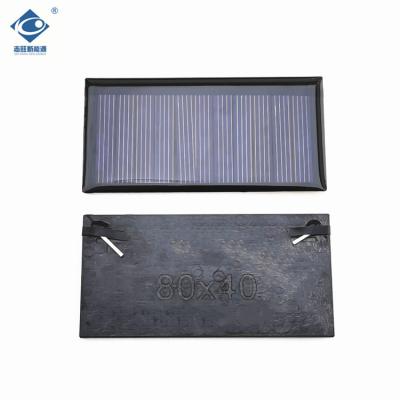 China Epoxy Resin Solar Panel 0.35W Mini Portable Solar Panels Charger ZW-8040-5.5V Customizable Solar Panel for sale