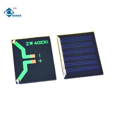 中国 家の太陽エネルギーシステムZW-4030エポキシの太陽電池パネルのための3V小型太陽電池パネル0.15Watt 販売のため