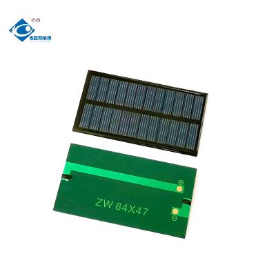 Chine 0.54W Mini Poly Module Waterproof Solar Panel ZW-8447 Epoxy Adhesive Layer Solar Panel 6V à vendre