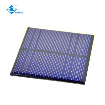 China 5V Custom Mini Epoxy Solar Panel ZW-7070-5V Portable Solar Panels Charger 0.67W Poly Silicon Solar Panel for sale