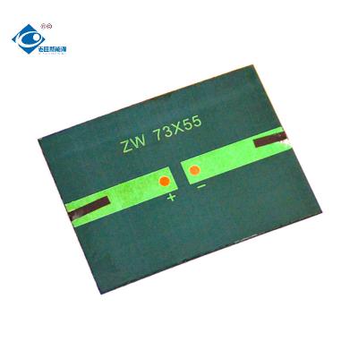 China ZW-7355 Mini Poly Silicon Solar Panel 0.55W Renew Solar Battery Charger 6V Epoxy Resin Solar Panel for sale