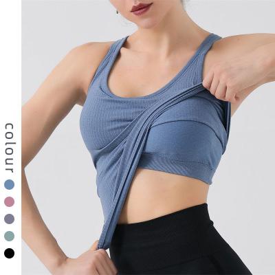 China Hot Sale Solid Color Exercise Fast Dry Plus Size Women Sports Clothes Bra High Quality for sale