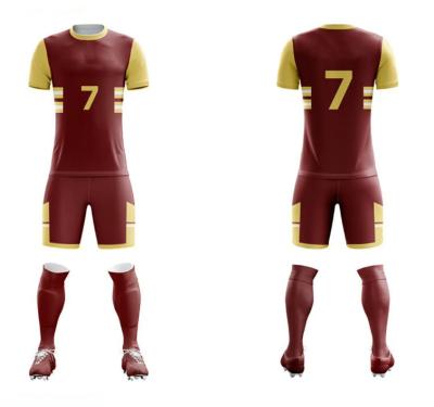 China A cópia completa de secagem rápida do corpo personalizou o terno personalizado do treinamento do futebol à venda