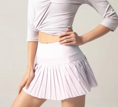 China Summer sports fitness shorts tennis skirt set à venda