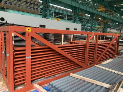 China Economizer Upper Bundle High Temperature Superheater Coils With Shield 100%PT Test for sale