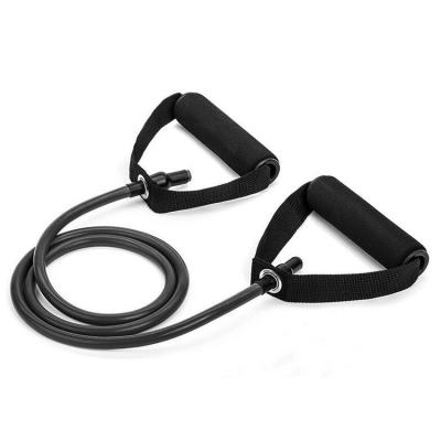 China Wholesale Tpe Fitness Elastic Pull Up set Single Black Exercise Home Resistance Bands Tubes for sale