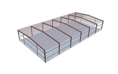 China Grid Steel Structure Warehouse Building Fabrication Hot Dip Galvanized for sale