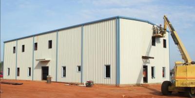 China Light Prefab Warehouse Steel Structure Windproof Metal Workshop Building for sale