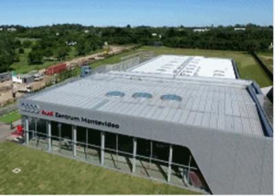 China Sala de exposiciones a prueba de viento comercial industrial prefabricada del edificio de marco de acero en venta
