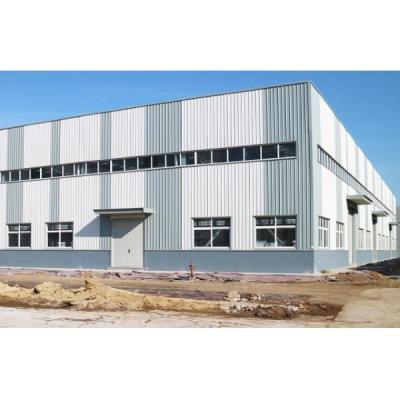 China Standard Size Steel Structure Warehouse / Prefab Steel Structure Shed en venta