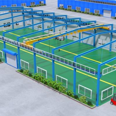 China Hot Rolled H Section Steel Beam Steel Structure Warehouse with Q355B Steel for sale