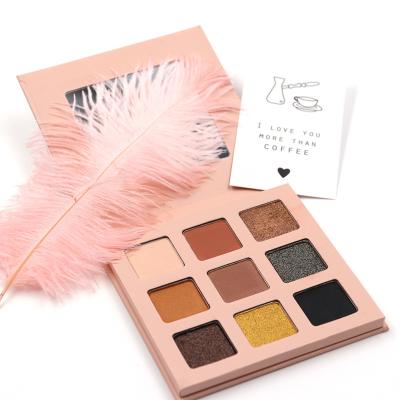 China Square Waterproof 9 Color Multi Color Eyeshadow Palette ISO 22716 for sale