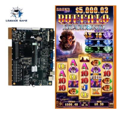 Chine Panneau de jeu de Tableau de Diamond Slot Machine Casino Jackpot de Buffalo à vendre