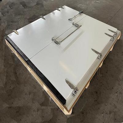 China Cold Room Butcher Hinged Sliding Door With Electric Heater And Escape Device System for sale