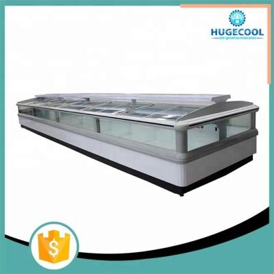 China Commercial Supermarket Island Freezer , Island Display Fridge CE Certificated for sale