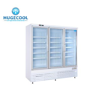 China Areje o tamanho personalizado refrigerador de refrigeração da loja com duas/três portas à venda