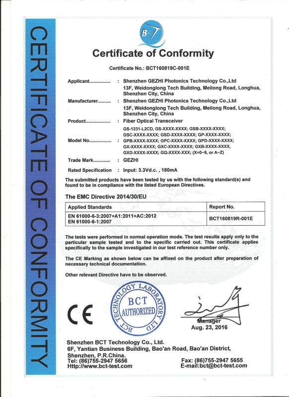  - Gezhi Photonics (Shenzhen) Technology Co., Ltd.