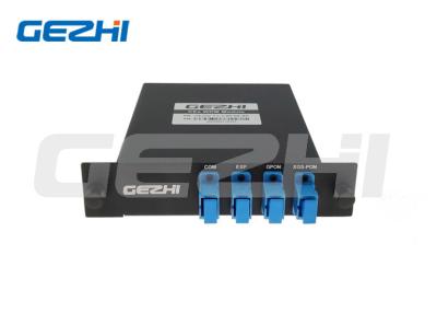 中国 WDM1R GPON 1310/1490 XGS-PON 1270/1577nmフィルターWDMの多重交換装置カセット 販売のため