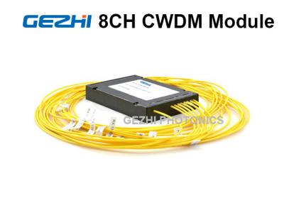 China 8 Channels Simplex Fiber CWDM Module 1270 - 1610nm For Fiber Optical Amplifier for sale
