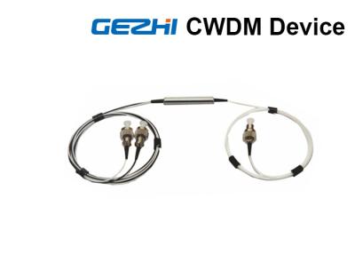 China tamanho pequeno dos componentes óticos de Deivce do filtro de 1x2 CWDM para a telecomunicação à venda