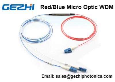 China Red / Blue Micro Optics WDM 3 Port C Band DWDM Filter For DWDM System for sale
