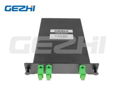 China CATV 3 port filter optical WDM splitter 1310/1490/1550nm LGX cassette module in GPON, FTTH System for sale