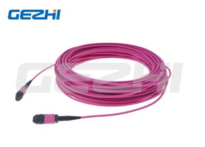 China Produto FTTH Modo Múltiplo MPO OM4 Patch Cable comprimento pode ser personalizado Perda de Inserção à venda