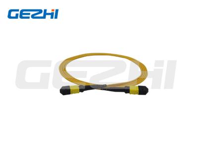 China OS2 MPO Bundle Patch Cord 12 Core 8 Core MPO-LC Fiber Optic Patch Cord for sale