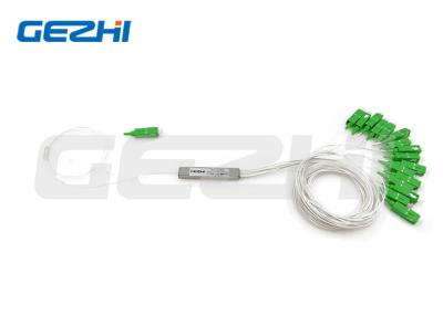 China PON FTTH Network Fiber Optic Mini PLC Splitter 1*16 With SC APC Connector for sale