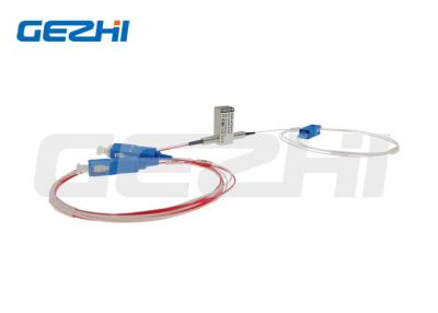 China 1X2 Mechanical optical switch 1310/ 1550nm SM 5V Non-Latching 0.5m with/without connector for sale