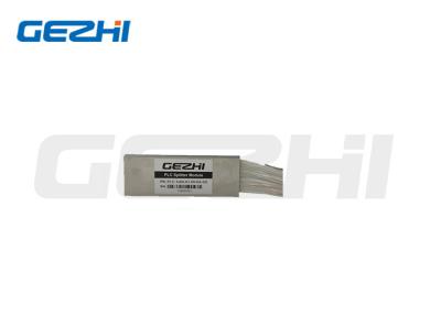 China 0.9mm Fiber Optic PLC Splitter 1x2 1x4 1x8 1x16 1x32 Steel Tube Type for sale