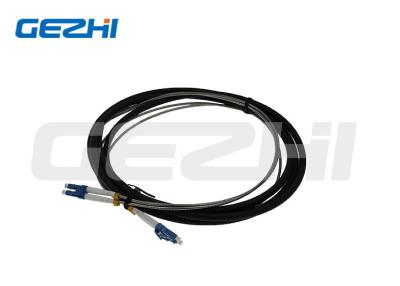 China 2 Core Patch Cable Series Outdoor Indoor LC SM Fiber Optic Jumper Armored Leather Wire for sale