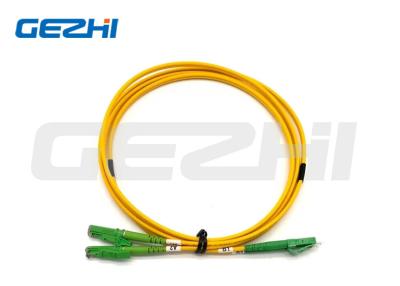 China Yellow Outjacket E2000 Patch Cable Series APC Metal Cap Connector for sale