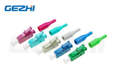 China Compact Single Mode Simplex Optic Fiber Connector LC UPC APC 0.9mm FTTH Blue Green for sale