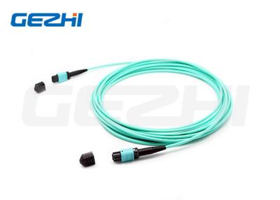 China 12F MPO(Female) - MPO(Female) 3.0mm LSZH Fiber Patch Cable / Trunk Cable for sale