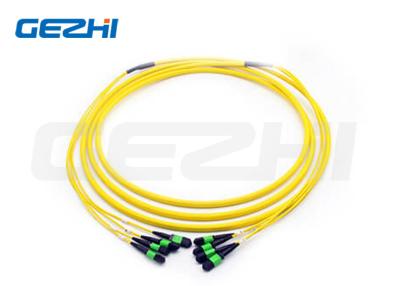 China 48F MPO(Female) - MPO(Female) 3.0mm LSZH Fiber Optic Patch Cable / Trunk Cable for sale