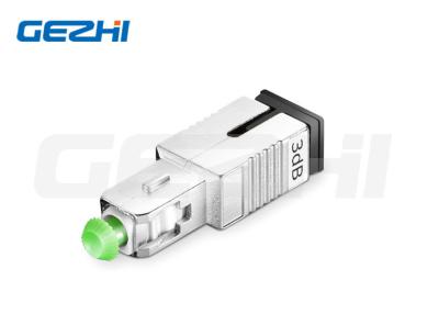 China SC / APC Fiber Optic Attenuator Single Mode Male-Female 3dB Fixed for sale