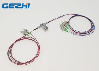 China 1550nm 1 Meter FC/APC Dual 2x4 Fiber Optic Switches for sale